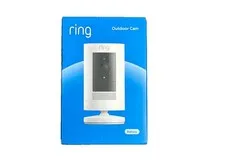 Ring Outdoor Cam Battery HD Wireless Security Camera White Factory Sealed New