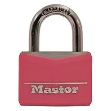  Covered Aluminum Keyed with Steel Shackle, Lock for Gym or 1 Pack Pink Padlock