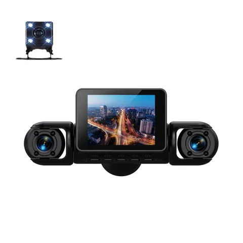 2.4in Car Dash Cam Front Rear Left Right Camera Loop Recording Mobile Detection