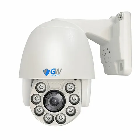 5MP Pan Tilt Zoom 2-Way Audio IP PoE 5X Optical Zoom Security Dome PTZ Camera