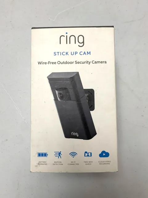 Ring Stick Up Cam Wireless Wire-Free Outdoor Security Camera NEW