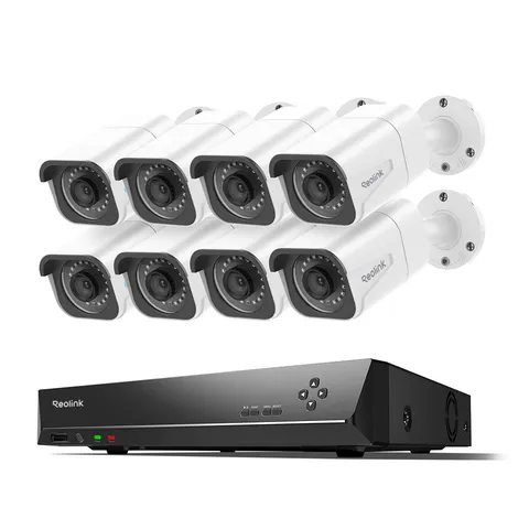 Reolink 4K 16CH 4TB NVR PoE Security Camera System 24-7 Recording RLK16-800B8
