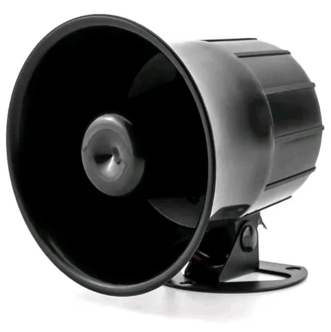 Electric Siren Horn DC 12V 119dB Wired Alarm for Home Security System 6 Tone
