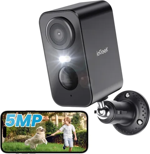 ieGeek 5MP Wireless Outdoor Security Camera Home WiFi Battery CCTV IR Cam Alarm