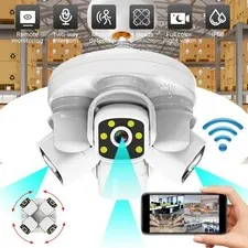 4Lente Camaras De Seguridad Wifi 1080P Exterior Vision Nocturna Video 10XZoom US