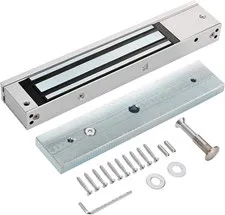 Electric Magnetic Lock 280KG/600LBS Force, 12V NC Mode, Access Control for Metal