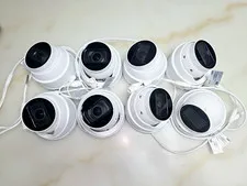 Lorex LNE9393-Z 4K Smart IP PoE MVF Dome Cameras, White, Lot of 8