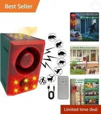 130db Solar-Powered Alarm with Adjustable Volume & Recording for Home Security