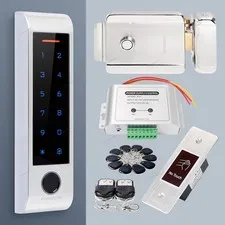 HOMSECUR Weatherproof WIFI Fingerprint RFID Access Control Set Lock APP Unlock