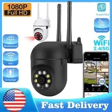 WiFi Security Camera Wireless Outdoor HD Dual Band PIR Sensor Surveillance LOT