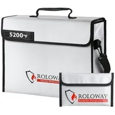 Heat Insulated Fireproof Bag with Lockable Zipper
