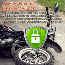 Motorcycle Dual Lens 1080P HD IP67 Proof DVR For Safe Ride BODL