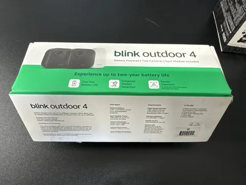 Blink Outdoor 4 Camera System 2 Cam Wireless Security Alexa HD Motion