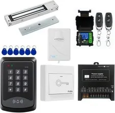 Kit De Sistema Control Acceso Puerta Independiente Cerradura Magnetica Electrica