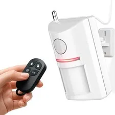 Wireless Motion Sensor Alarm & Doorbell Chime - AC Plug-in Security Alert wit...