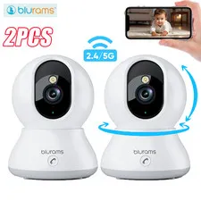 blurams Indoor Camera 4MP 5G Wi-Fi Cam Color Night Vision Pet/Baby Monitor 2PCS