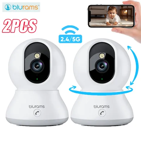 blurams Indoor Camera 4MP 5G Wi-Fi Cam Color Night Vision Pet/Baby Monitor 2PCS