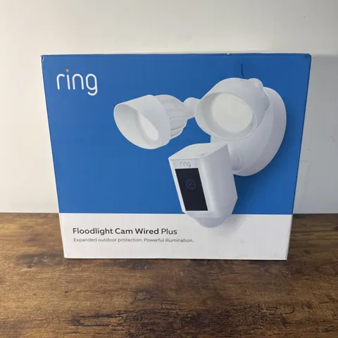Ring Floodlight Cam Wired Plus 1080p HD Video, Color Night Vision, Two-Way Talk