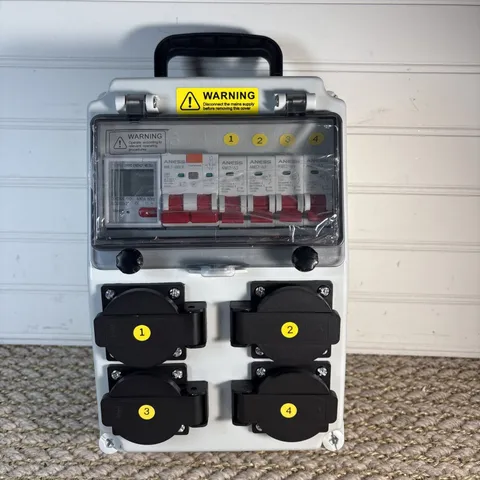 Power Distribution Box, 110V Electricity Meter 1*80A 4*20A FL+LS+METER