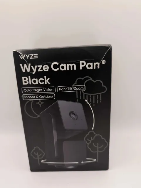 Wyze Cam Pan Black 1080p Indoor Outdoor WiFi Security Camera Pan Tilt