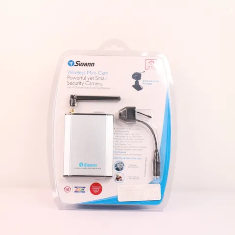 Swann Wireless Mini-Cam Security Camera 2.4GHz Receiver New Sealed Vintage