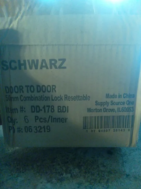  6 New Storage Moving Door to Door 4 Digit Combination Lock Padlock & Key DD-178