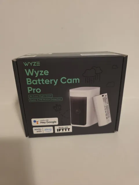 Wyze Battery Cam Pro Wireless Indoor/Outdoor 2K HD Security Camera Color WYZECOP