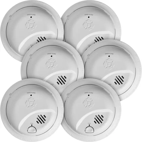 BRK SMI100-AC Smoke Alarm 6 Count New