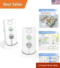 2 Way Intercom for Home,Wireless Intercom System Portable,Long Range,Push to ...