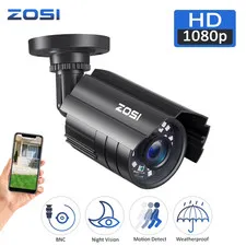 1080P HD TVI Security Camera,  4 in 1 Wired Security Camera for Home Office CCTV