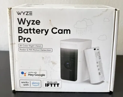 Wyze Battery Cam Pro Wireless Indoor/Outdoor 2K FHD Security Camera Night Vision