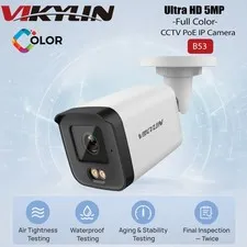 Vikylin 5MP PoE Security IP Camera Full Color Outdoor Weatherproof ONVIF 2.8mm