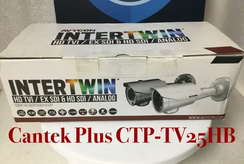 Cantek Plus CTP-TV25HB 700TVL Analog IR Outdoor Bullet Camera, 2.8-12mm Lens NEW
