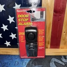 New Portable Security Plus Door Stop Alarm118 Decibel Home Safety Business