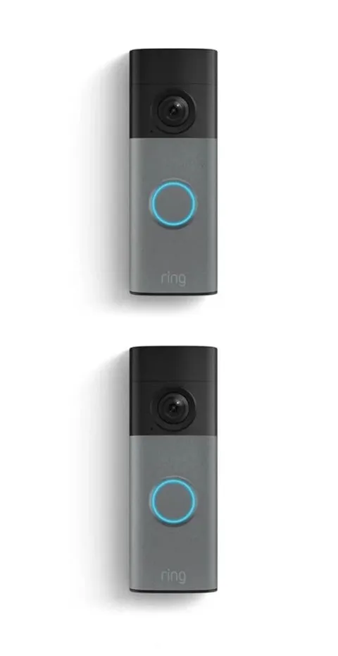 2 Pack Ring - Battery Doorbell (newest model) Retinal 2K with wide-angle video