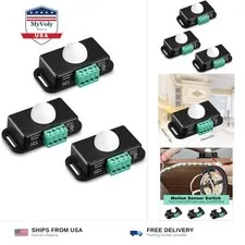 Weewooday 3 Packs 12 V 24 V Pir Sensor LED Motion Sensor Timer Function Motio...