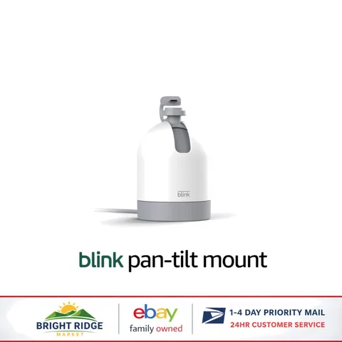 360 Degree Rotating Mount for Mini Security Camera, Plug-In Accessory in White