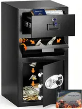5.8 Cuft Large Depository Drop Safe with Digital Keypad and Drawer