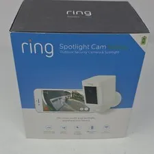 RING Spotlight Cam Battery Outdoor Security Camera & Spotlight (New)