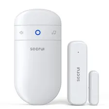 Door Chime When Opens, Opened Alarm for 1 Receiver+1 Sensor, White