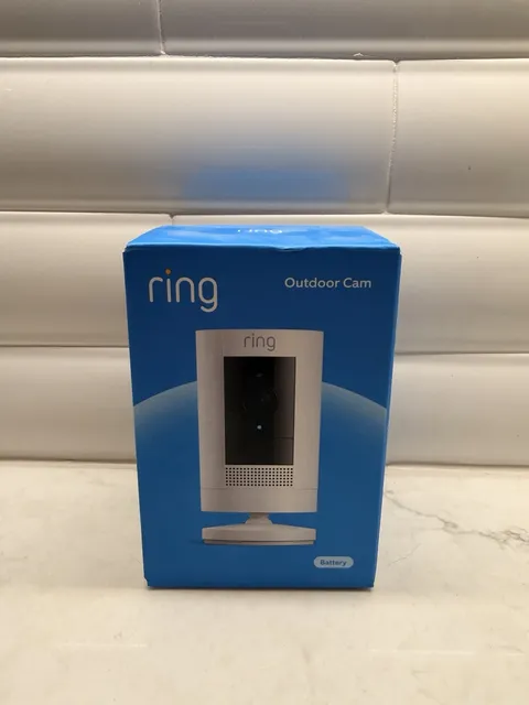 Ring Stick Up Cam Outdoor Wireless Security Camera - White