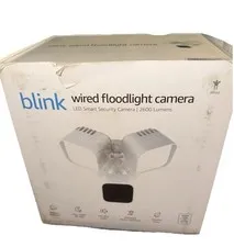 Blink Outdoor Floodlight Wired 1080p Security Camera with Motion Detection White