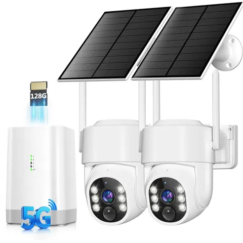 Security Cameras Wireless Outdoor 5G& 2.4G, No Subscription, 2 Cam-Kit,4MP So...