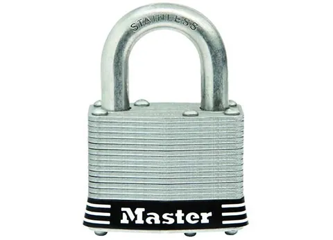 Master Lock 5SSKADHC Laminated Stainless Steel Padlock 2" x 1"