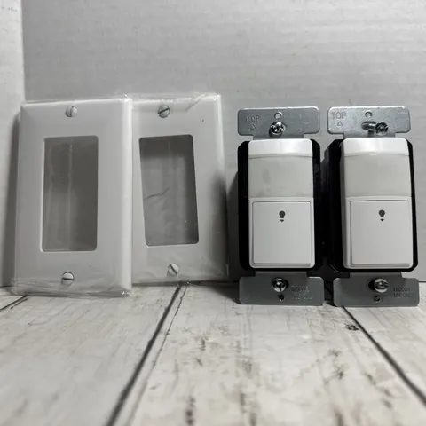 Occupancy/Vacancy Sensor Switch TD0S5-M-BK2P-FF TopGreener 2 Pack White