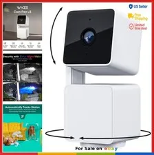 1080p Security Camera Pan Tilt 360° Color Night Vision Indoor Outdoor Wi-Fi