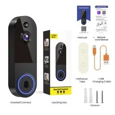 1/2PC Wireless Video Doorbell Camera Smart Home Security WiFi 1080P Night Vision