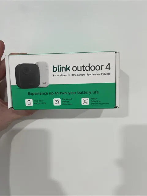 New Blink Outdoor 4 Smart Security Camera Wire Free W/ Sync Module Sealed 1080p