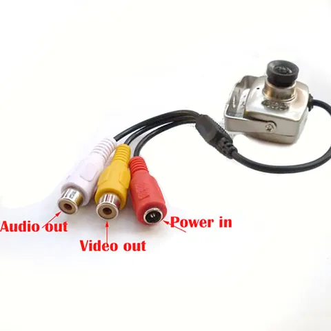 Mini 6LED CMOS 420TVL 800TVL 3.6MM Audio Video IR Home Security CCTV Camera
