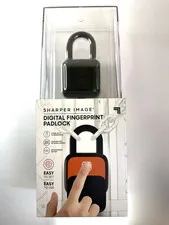 Sharper Image Digital Fingerprint Padlock  NEW